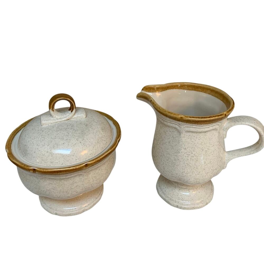 Mikasa Garden Club Salt and Pepper ~ Creamer and Sugar Bowl EC400 Replacements - Picture 7 of 7